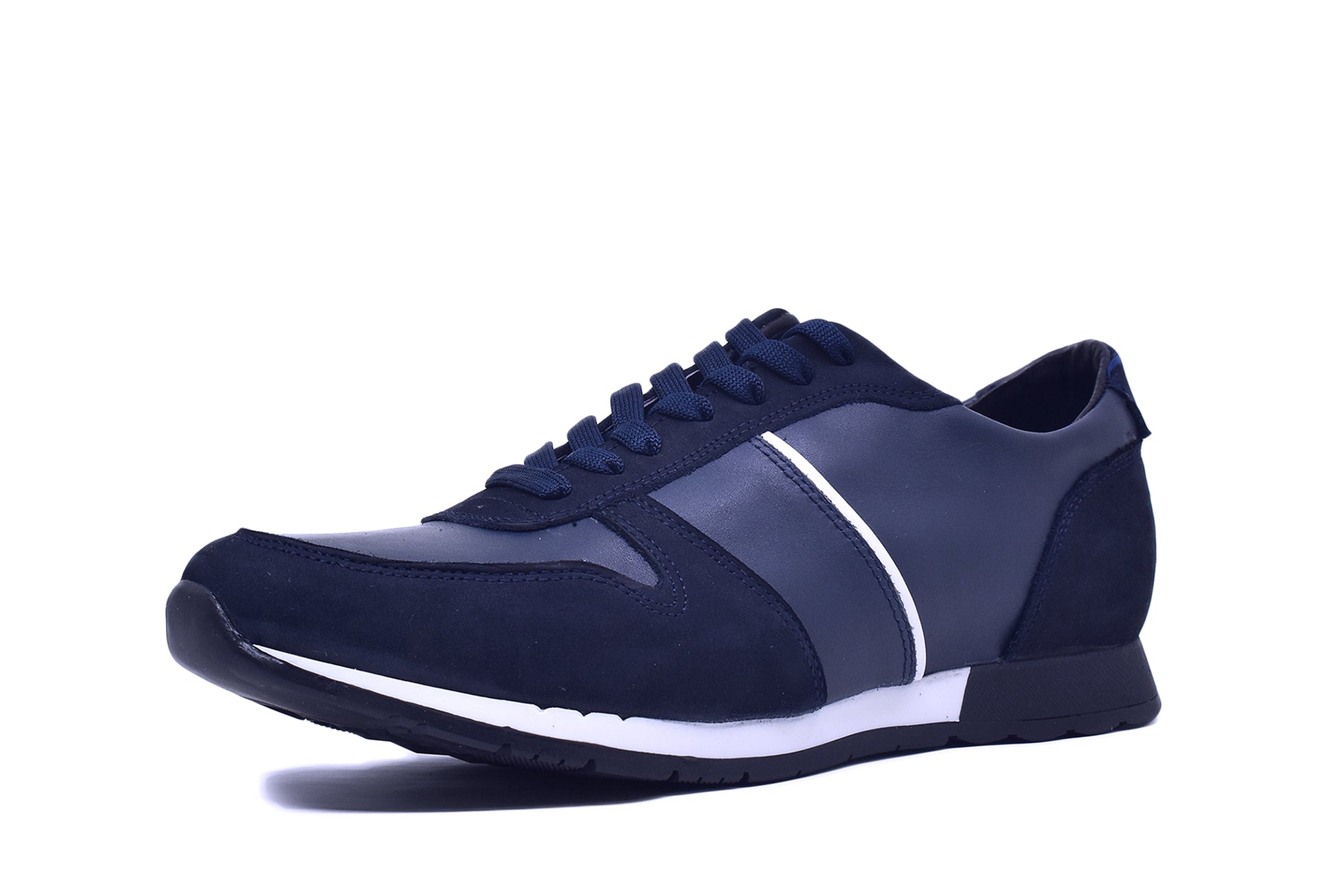 Tenis Media Azul Suela Eva Zapatos Runners Hombre - Beluar