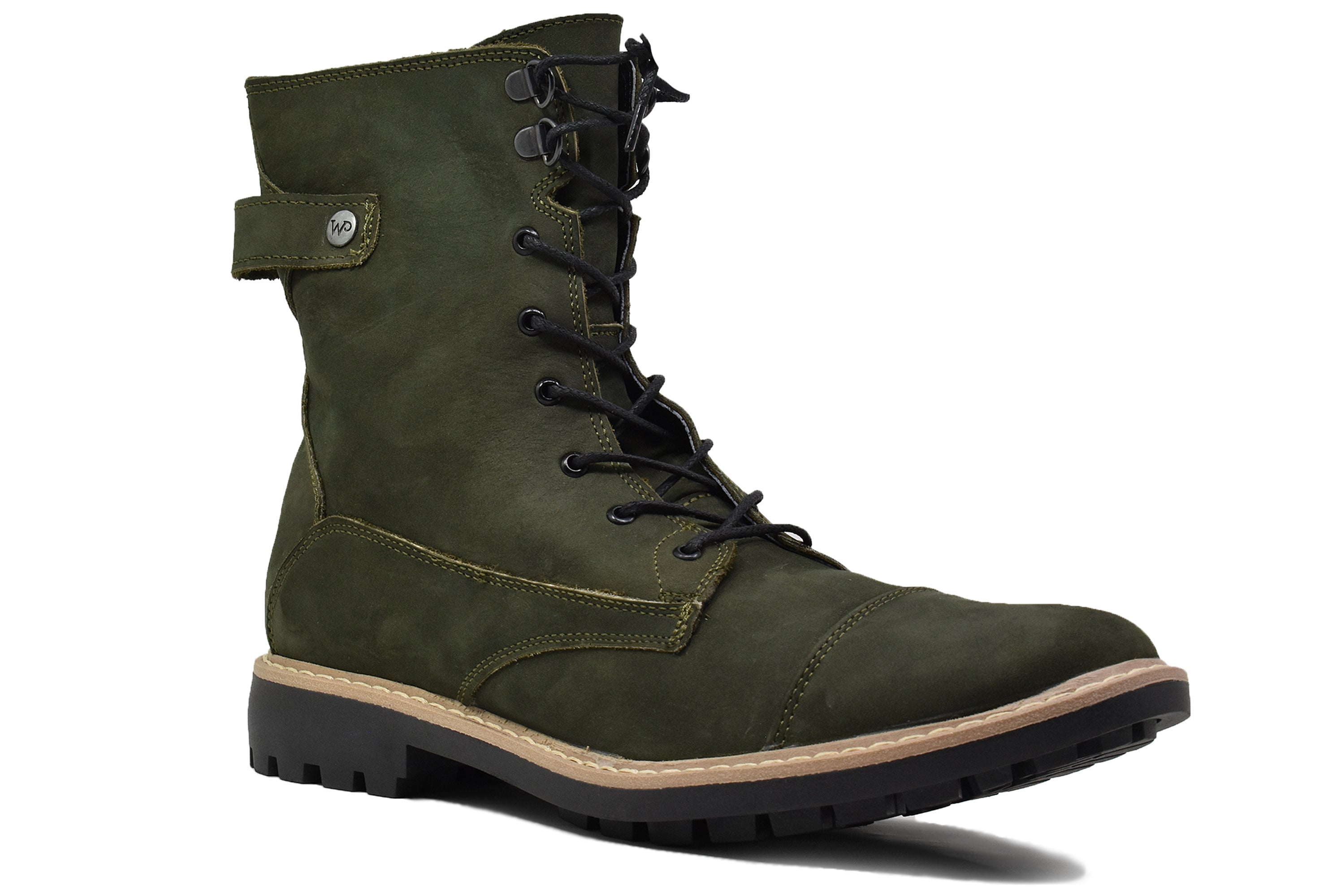 Zapato Botas Hombre Calzado Warlock 4200 VERDE