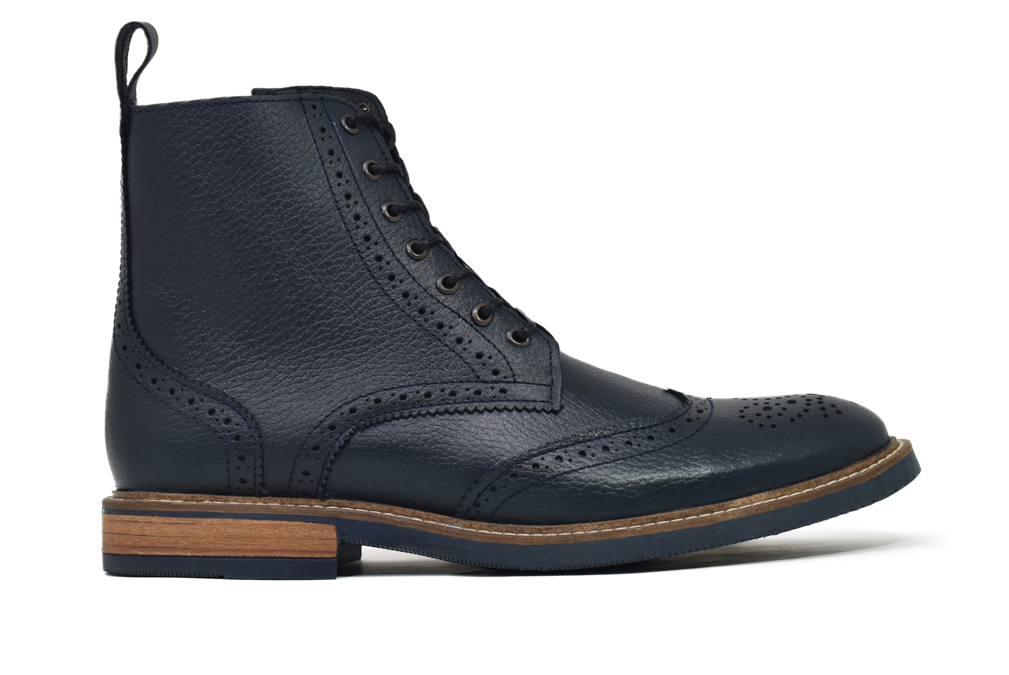 Roderick | Bota Bostoniana Azul de Piel para Hombre
