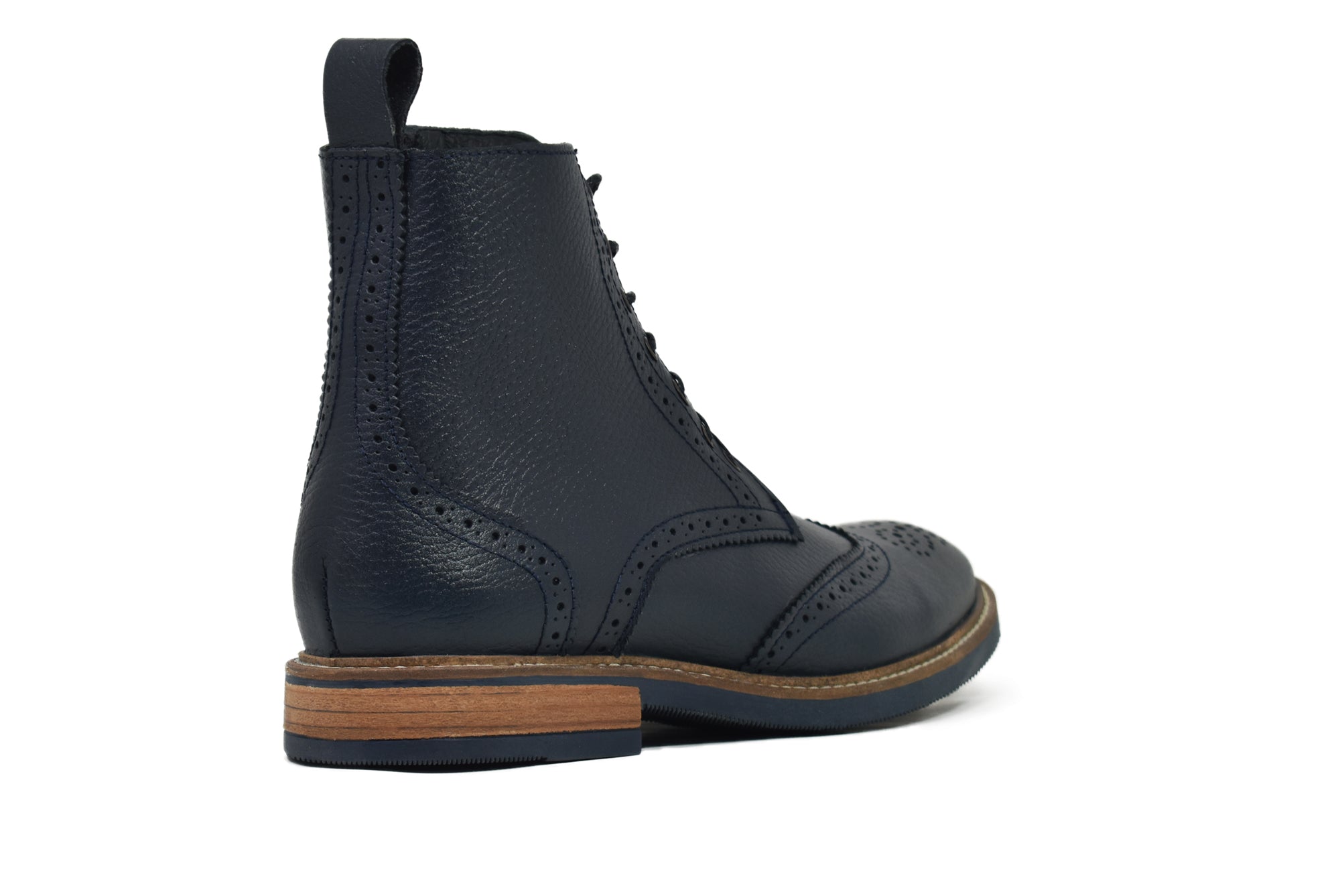Roderick | Bota Bostoniana Azul de Piel para Hombre
