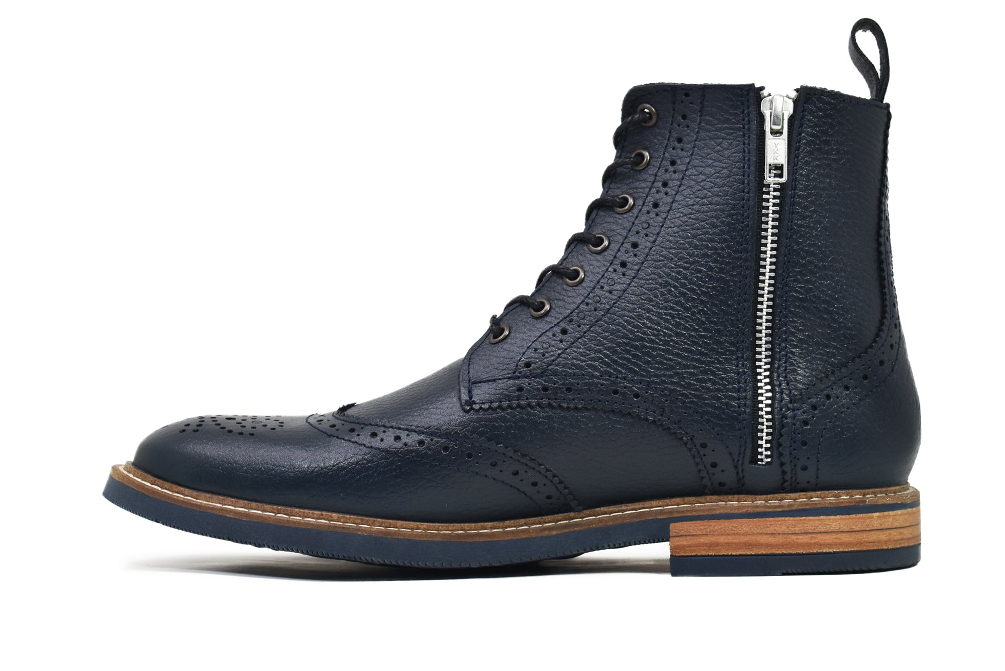Roderick | Bota Bostoniana Azul de Piel para Hombre